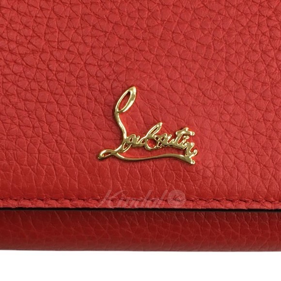 Christian Louboutin Chain Wallet W Boudoir Red - Picture 8 of 9